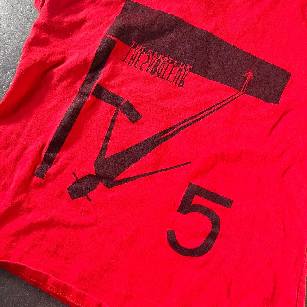 2006 Pearl Jam the saboteur fruit of the loom lady fit red vintage band tee